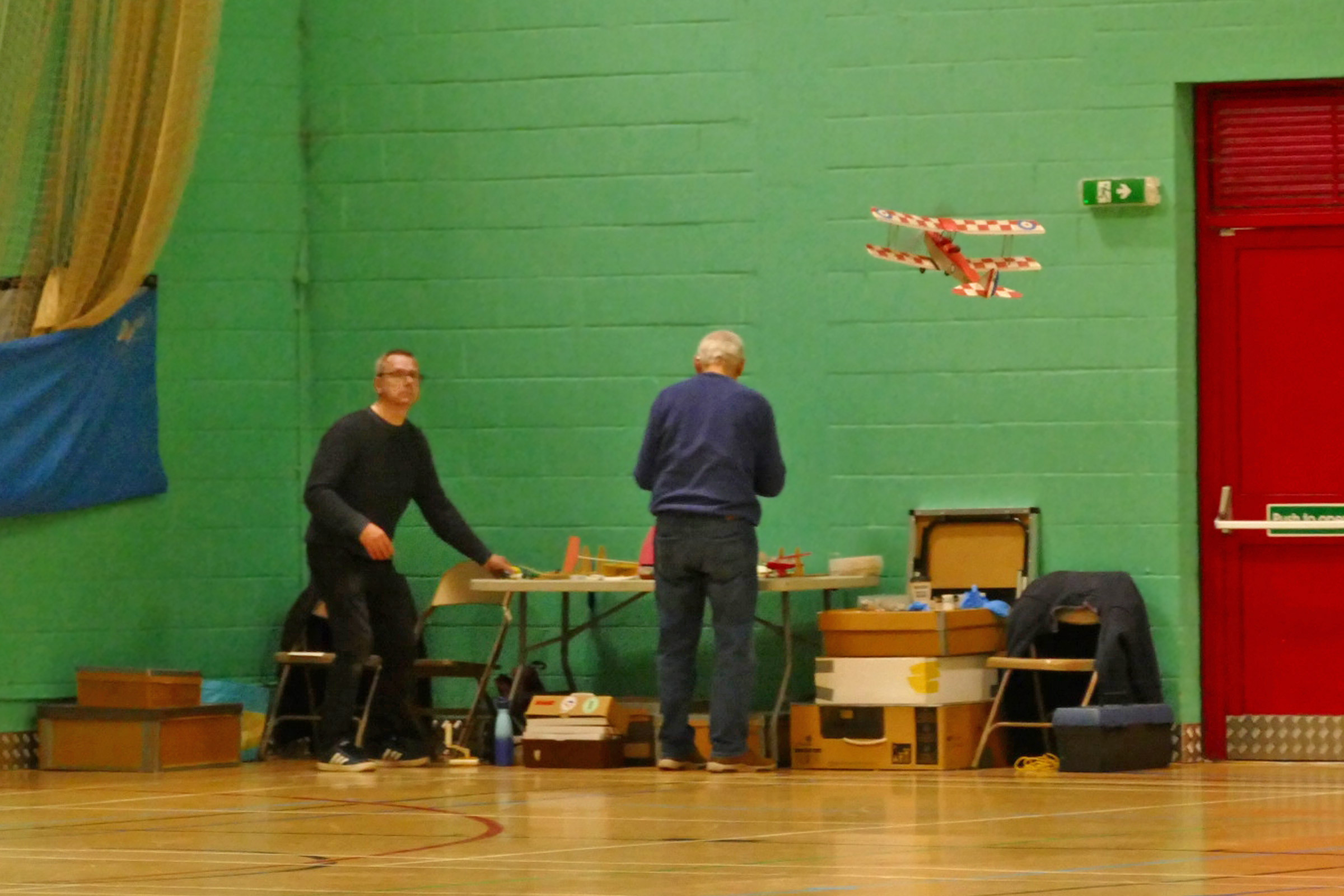 The most popular scale models at Bushfield 29th March 2026 meeting were Tiger Moths with this one being rather lively.